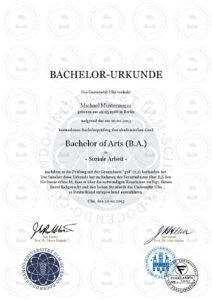 Bachelor-Urkunden​