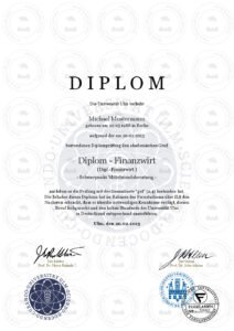 Staatlich anerkannte Diplome​