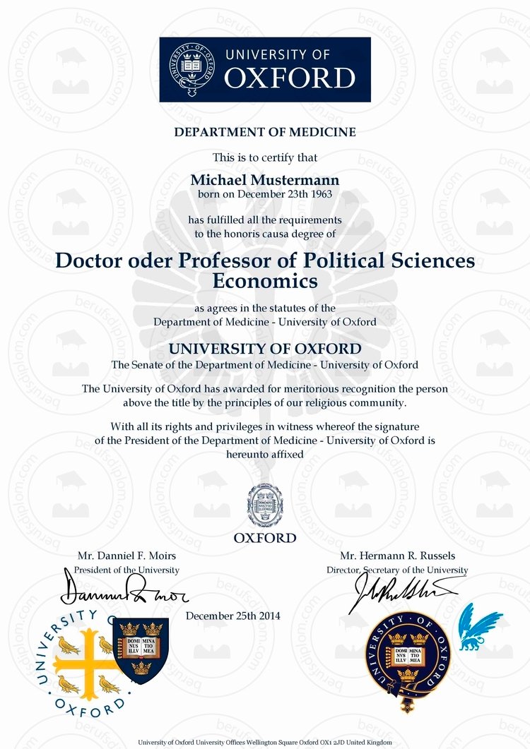 Doctor Diplom Akademischer Grade​