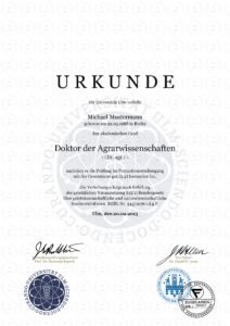 Doktortitel Akademischer Grade​